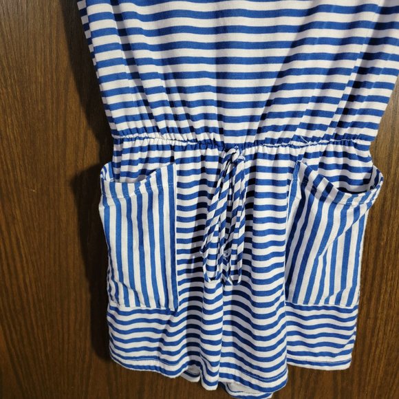 Super Cute Blue and White Stripe Romper Unbranded - Picture 6 of 9